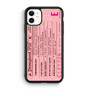 pink disneyland ticket iPhone 11 Case
