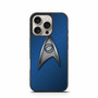 Star Trek Logo Blue Metal iPhone 16 Pro Case