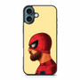 Superhero Series Bearded Spiderman iPhone 16 Plus Case