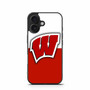 Wisconsin Badgers American Football 3 iPhone 16 Case