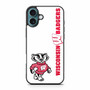 Wisconsin Badgers American Football 5 iPhone 16 Plus Case