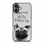 Wise Pug Quote iPhone 16 Plus Case
