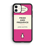 pride and prejudice penguin Book pink iPhone 11 Case