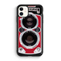Red Rolleiflex Dual lens iPhone 11 Case