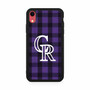 Colorado rockies purple iPhone XR Case