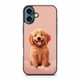 Cute puppy pink iPhone 16 Plus Case