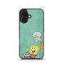 Spongebob Mr Krab Squidward and Plankton iPhone 16 Case