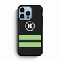 Hurley Soft Green Strip iPhone 13 Pro Max Case