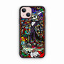 Nightmare before christmas stained glass iPhone 13 Case