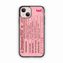 pink disneyland ticket iPhone 13 Case