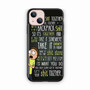 Rick And Morty Quotes iPhone 13 Case