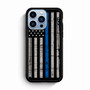The Thin Blue Line USA Flag iPhone 13 Pro Max Case