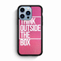 Think Outside The Box Pink Glitter iPhone 13 Pro Max Case