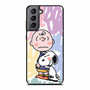 Charlie And Snoopy Hugging Samsung Galaxy S21/ S21+/ S21 Ultra/ S21 FE Case