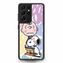 Charlie And Snoopy Hugging Samsung Galaxy S21 Ultra Case