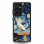 Cute Cat in The Starry Night Samsung Galaxy S21 Ultra Case