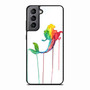 Ariel Melted Paint Samsung Galaxy S21 Case