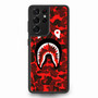 Bape Shark Red Camo Samsung Galaxy S21Ultra Case