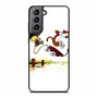 Calvin and Hobbes Playing Together Samsung Galaxy S21 Case