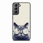 cat hipster Samsung Galaxy S21 Case