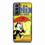 Felix the Cat in Umbrella Samsung Galaxy S21 Case