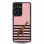 giraffe pink art Samsung Galaxy S21Ultra Case