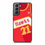 hawks basketball jersey Samsung Galaxy S21 Case