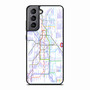 new york map Samsung Galaxy S21 Case