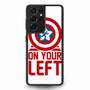 On your left captain america Samsung Galaxy S21Ultra Case