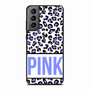 Pink Blue Leopard Samsung Galaxy S21 Case