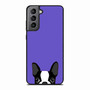 Purple Boston Terrier Samsung Galaxy S21 Case