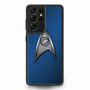 Star Trek Logo Blue Metal Samsung Galaxy S21Ultra Case