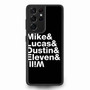 Stranger Things Mike Lucas Dustin Eleven Will Samsung Galaxy S21Ultra Case