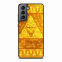the legend of zelda gold pattern Samsung Galaxy S21 Case