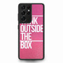 Think Outside The Box Pink Glitter Samsung Galaxy S21Ultra Case