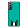 Watching Boston Terrier 1 Samsung Galaxy S21 Case