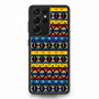 Yellow and Blue Tribal Pattern Samsung Galaxy S21 Ultra Case