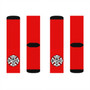 Red Logo Fire Fighter Dept premium unisex adult socks