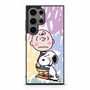 Charlie And Snoopy Hugging Samsung Galaxy S24 Ultra Case