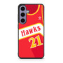 hawks basketball jersey Samsung Galaxy S24 Case