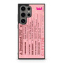 pink disneyland ticket Samsung Galaxy S24 Ultra Case