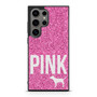 Pink Glitter Victoria's Secret Samsung Galaxy S24 Ultra Case