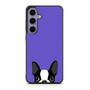 Purple Boston Terrier Samsung Galaxy S24 Case