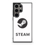 Steam Logo White Samsung Galaxy S24 Ultra Case