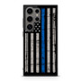 The Thin Blue Line USA Flag Samsung Galaxy S24 Ultra Case