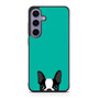 Watching Boston Terrier 1 Samsung Galaxy S24 Case