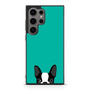 Watching Boston Terrier 1 Samsung Galaxy S24 Ultra Case
