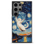 Cute Cat in The Starry Night Samsung Galaxy S25 Ultra Case