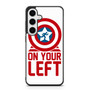 On your left captain america Samsung Galaxy S25+ Case