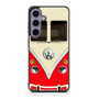 red vw retro bus Samsung Galaxy S25 Series Case